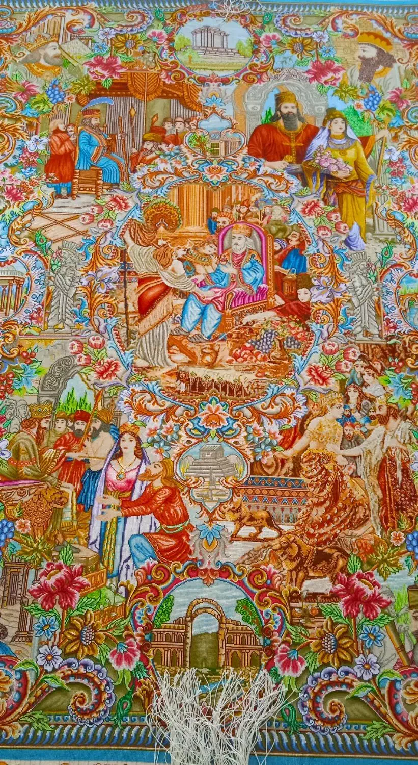 تابلو فرش ابریشم|تابلو فرش|اردبیل, |دیوار