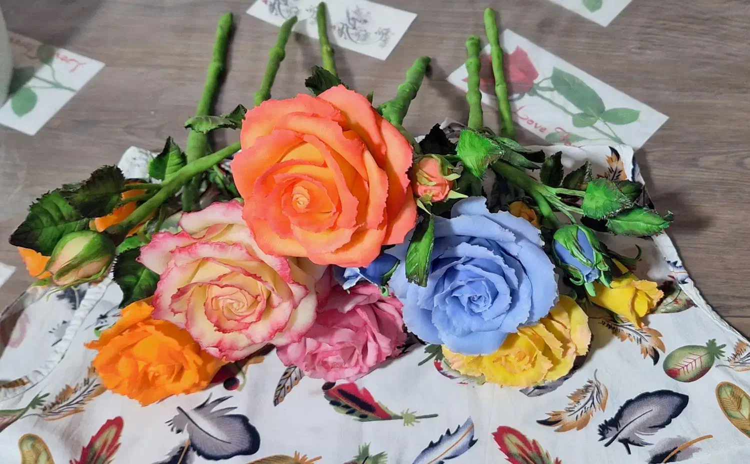 گل باخمیر انعطاف‌پذیر|گل مصنوعی|اهواز, کارون|دیوار