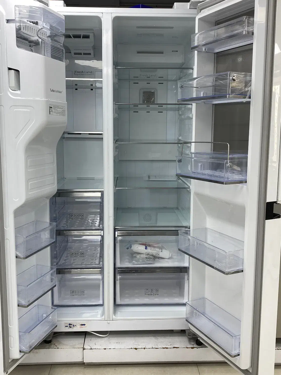 یخچال ساید بای ساید دوو مدل ۳۰ ۳۰ رنگ سفید|یخچال و فریزر|اسلامشهر, شهرک مفیدی|دیوار