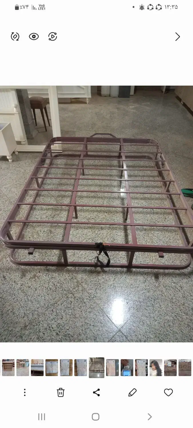 کفتخت جکی آهنی|تخت و سرویس خواب|قم, سراجه (۱۵ خرداد)|دیوار