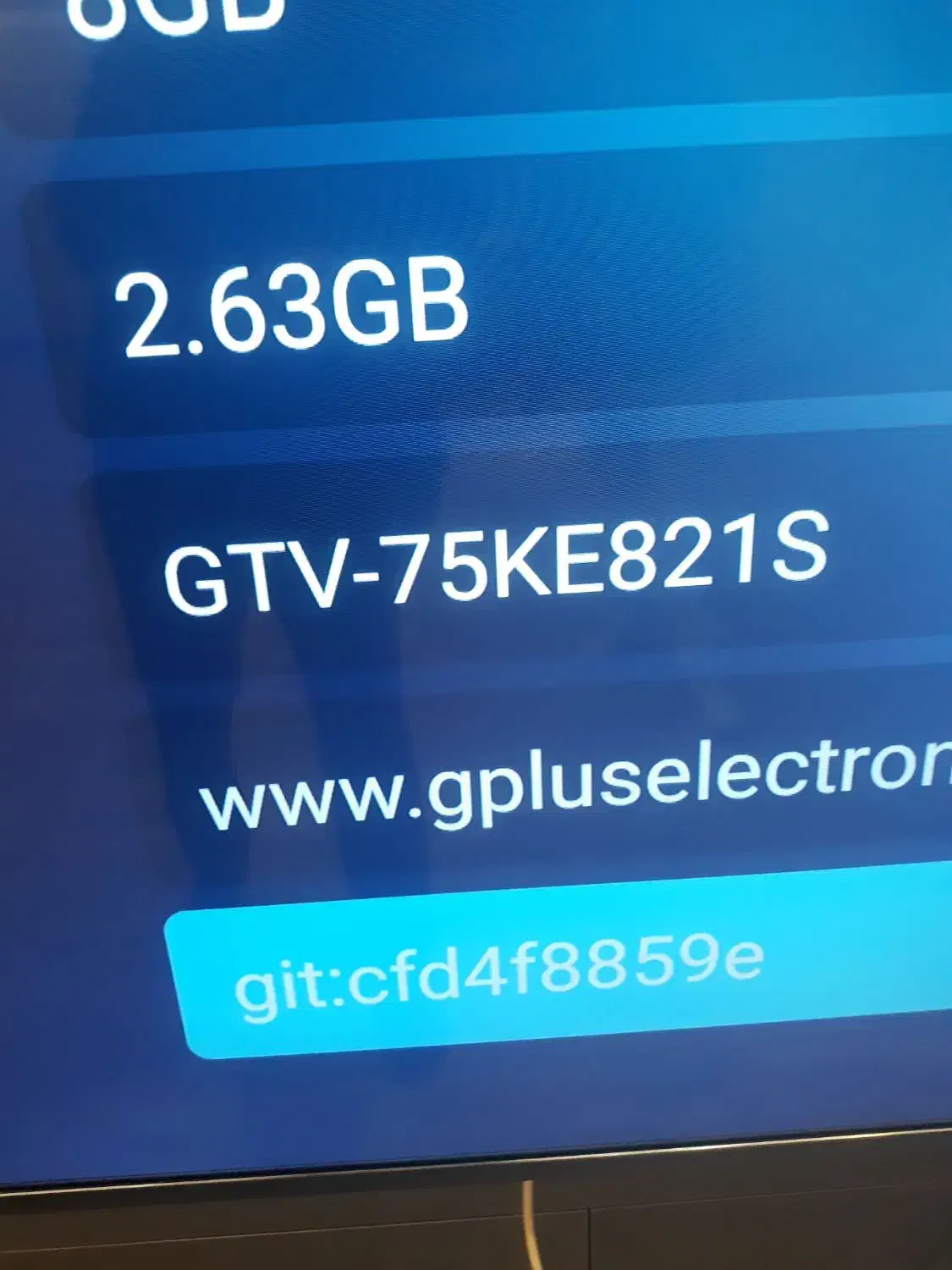 تلویزیون جی پلاس ۷۵ اینچ|تلویزیون و پروژکتور|رشت, گلسار|دیوار