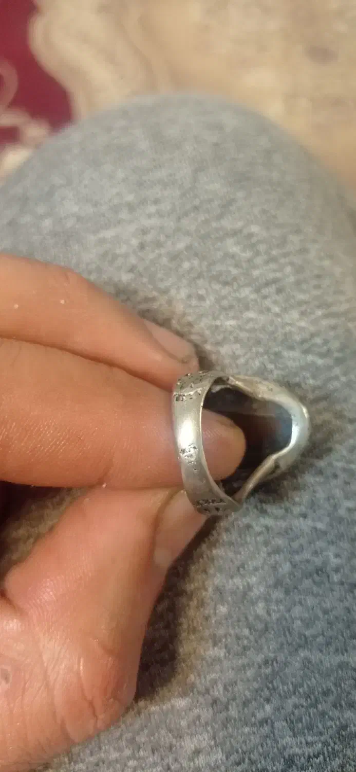 انگشتر نقر جزع حکیمی یمن|جواهرات|مشهد, توس (بلوار توس)|دیوار