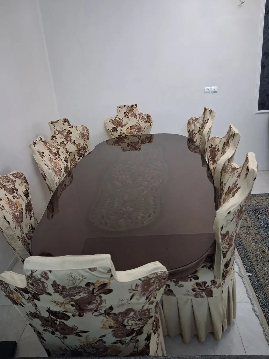 سرویس مبلمان  ۹ تفره با نهارخوری ۸ نفره|مبلمان خانگی و میز عسلی|تهران, دکتر هوشیار|دیوار