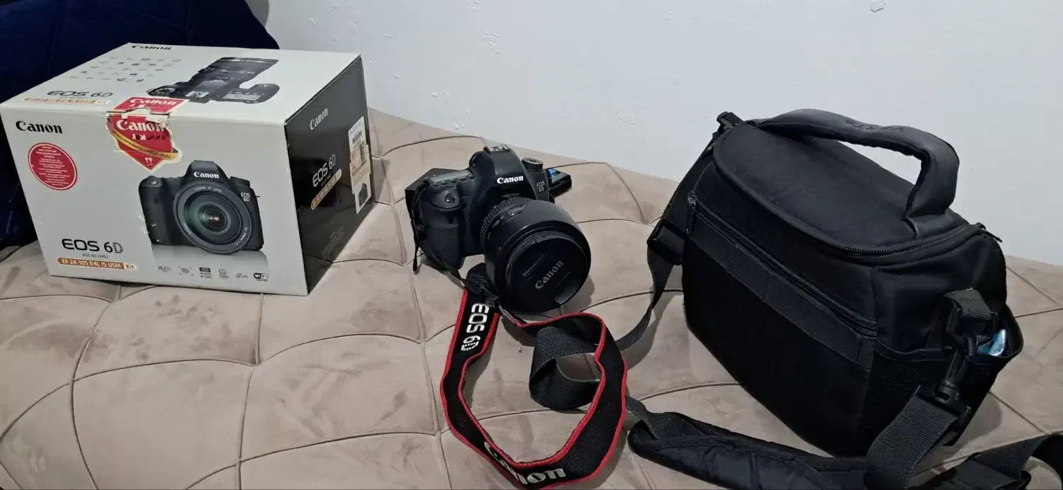 دوربین عکاسی کانن 6d درحد با لنز 105ـ24|دوربین عکاسی و فیلم‌برداری|همدان, |دیوار