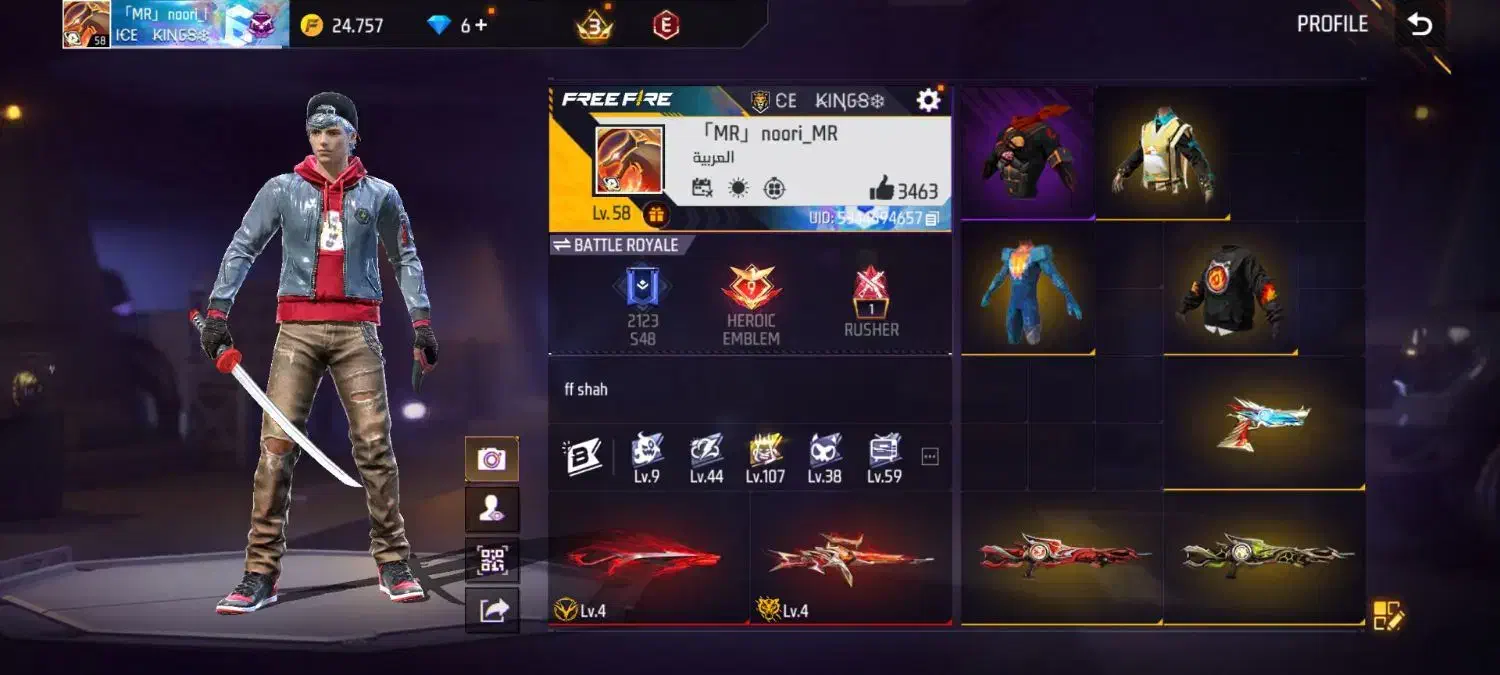 اکانت فری فایر|کنسول، بازی ویدئویی و آنلاین|تبریز, |دیوار