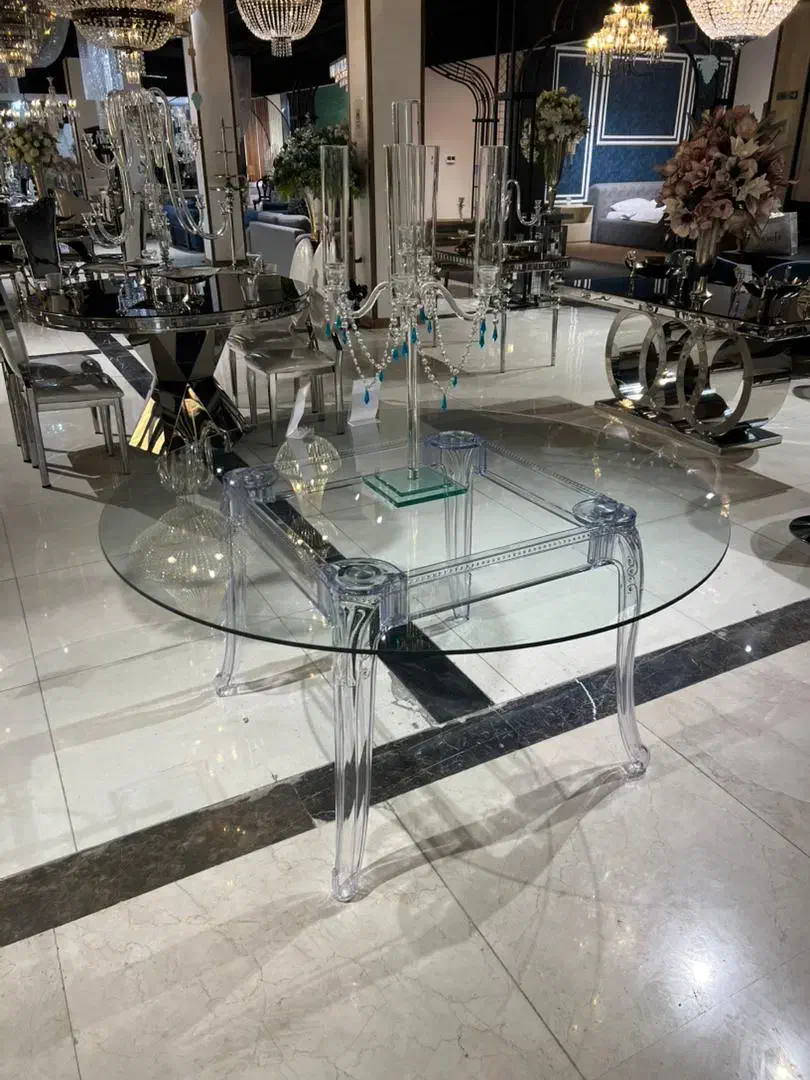 میز شفاف مدل دلبر/تالارو تشریفات/رستوران|عمده‌فروشی|اصفهان, باغ زرشک|دیوار
