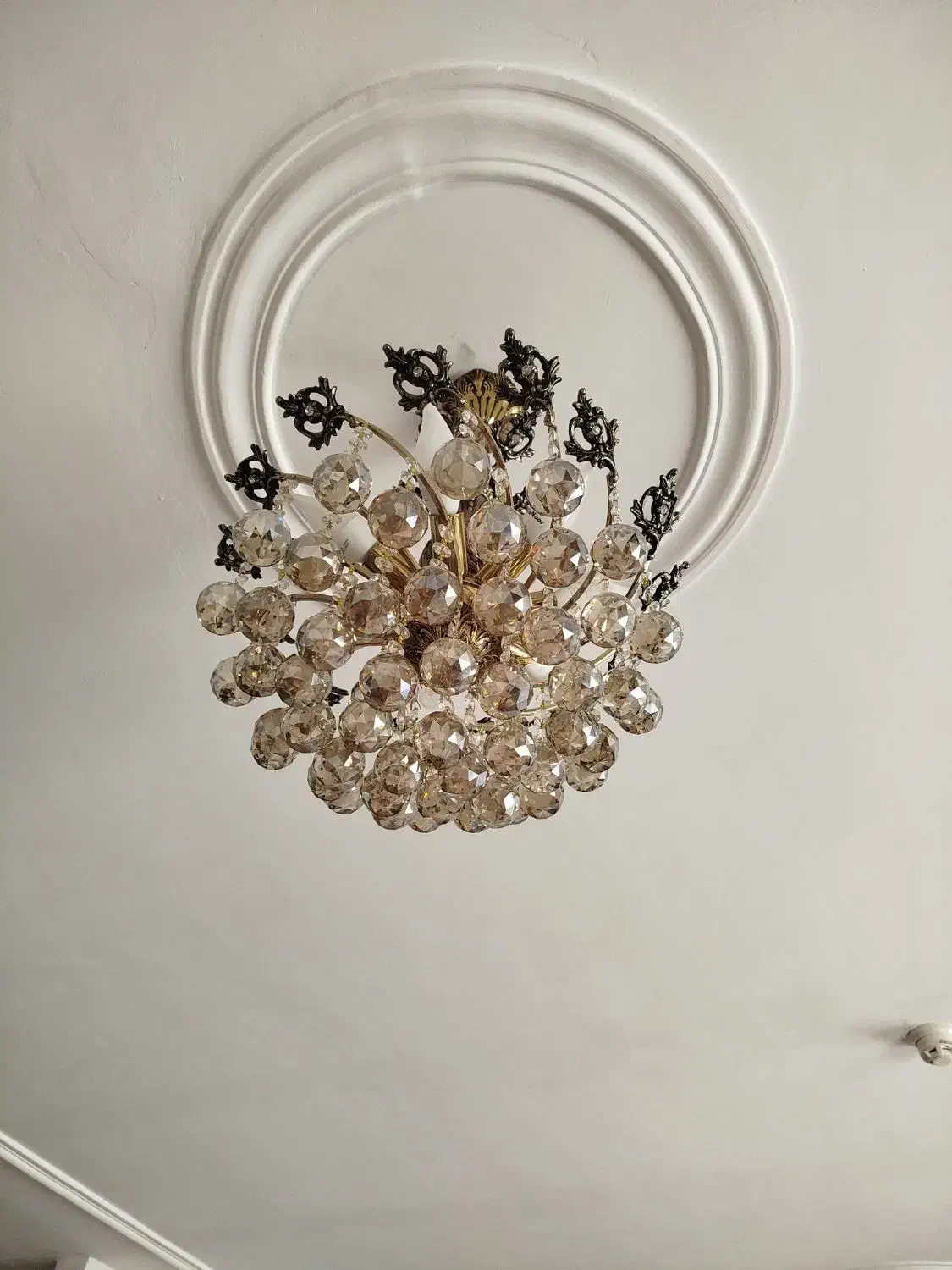 لوستر برنز ۷ شاخه|لوستر و چراغ آویز|اردبیل, |دیوار