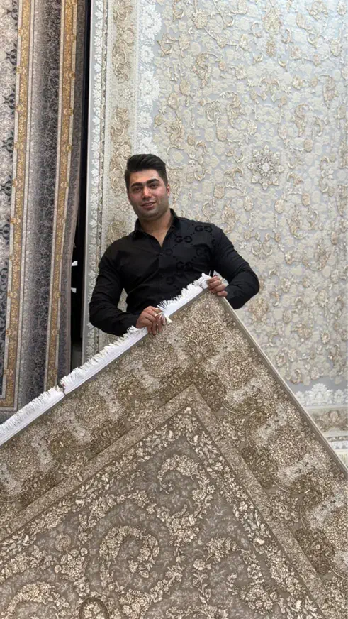 فرش طلا کوب ۱۵۰۰ شانه سلیمانی گلشهر|فرش|زنجان, |دیوار