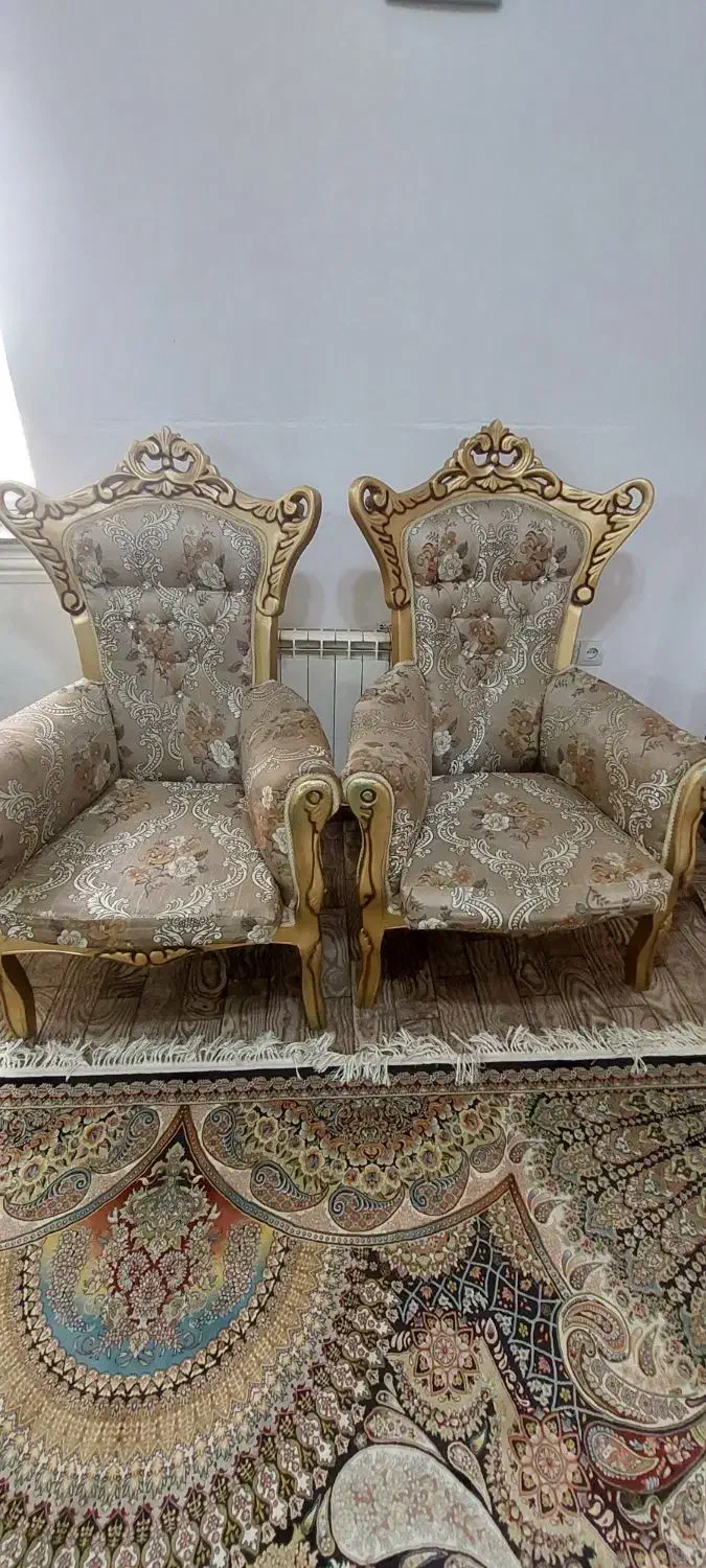 یک دست ۹نفر مبل استیل جنس چوب|مبلمان خانگی و میز عسلی|رشت, استادسرا|دیوار
