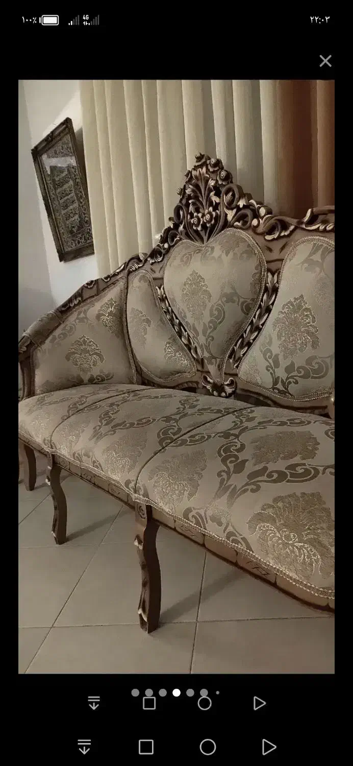 مبل سلطنتی|مبلمان خانگی و میز عسلی|هشتگرد, شهرک ریحانه|دیوار