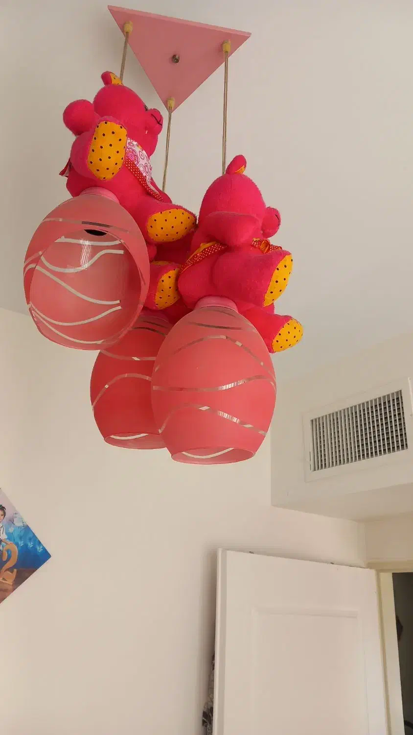 لوستر دخترانه اتاق بچه|لوستر و چراغ آویز|شهریار, شهرک وائین|دیوار