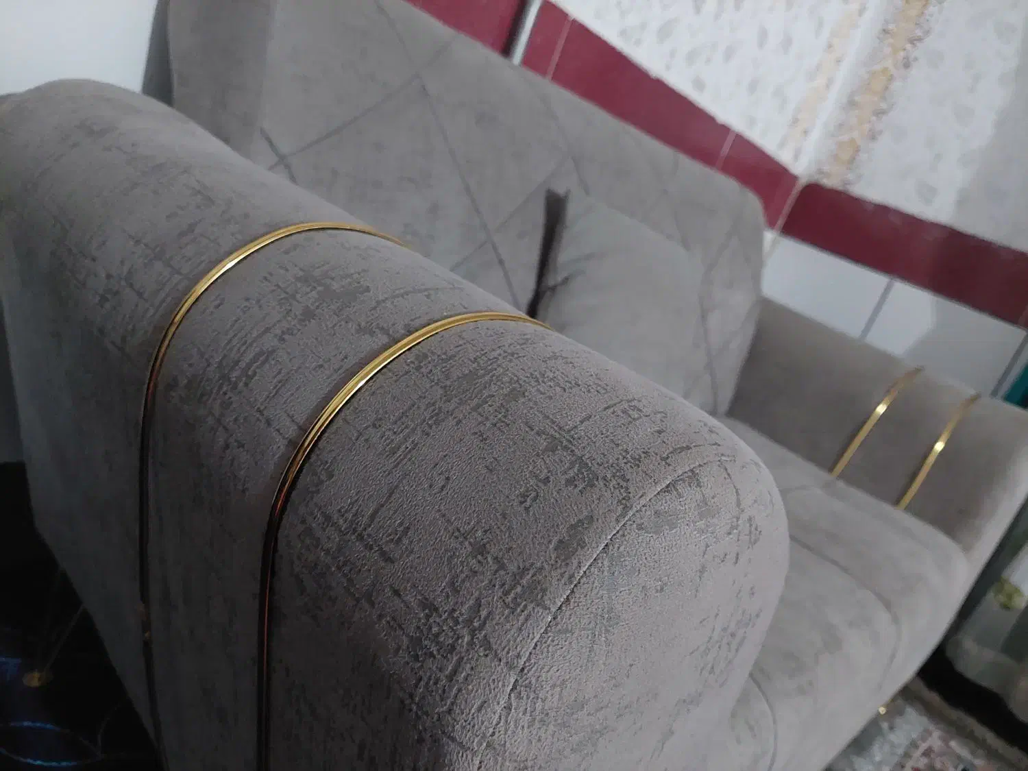 مبل هشت نفره طوسی|مبلمان خانگی و میز عسلی|یاسوج, |دیوار