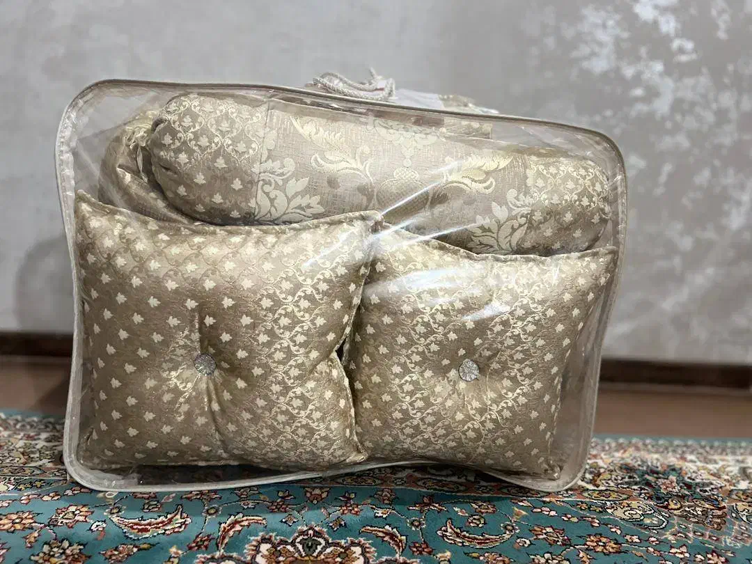 روتختی دو نفره، کاور تشک تخت، کوسن و کاور متکا|سرویس روتختی|اقلید, |دیوار