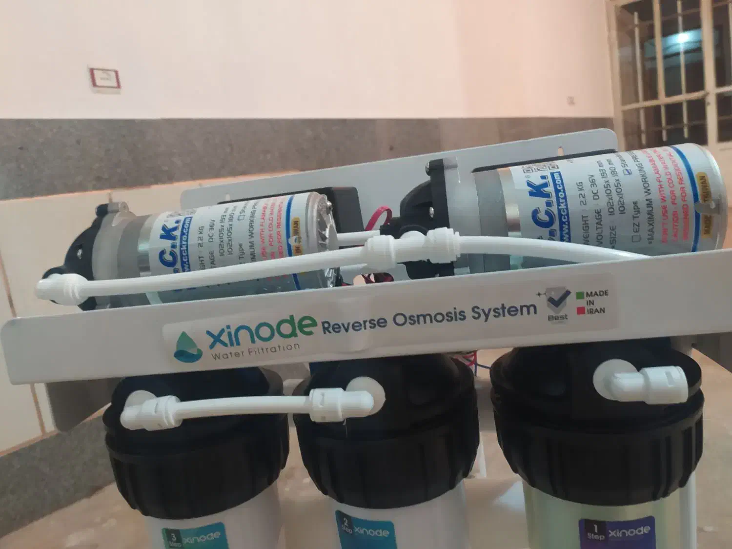 دستگاه تصفیه آب نیمه صنعتی ژینود|آب‌سردکن و تصفیه آب|خرمدره, |دیوار