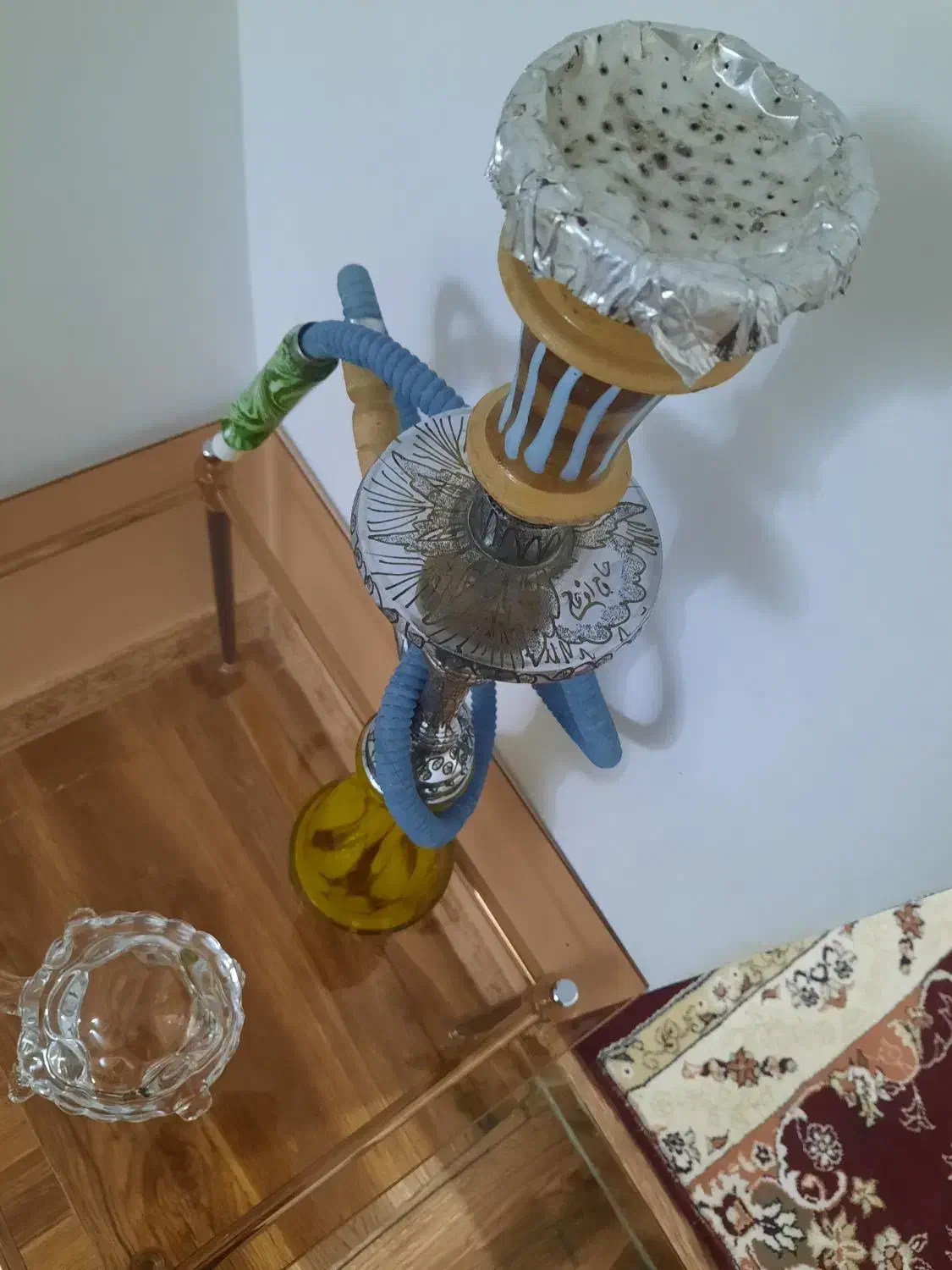 قلیان تنه برنجی حاج اوغلی|کلکسیون و سرگرمی|قرچک, قشلاق جیتو|دیوار