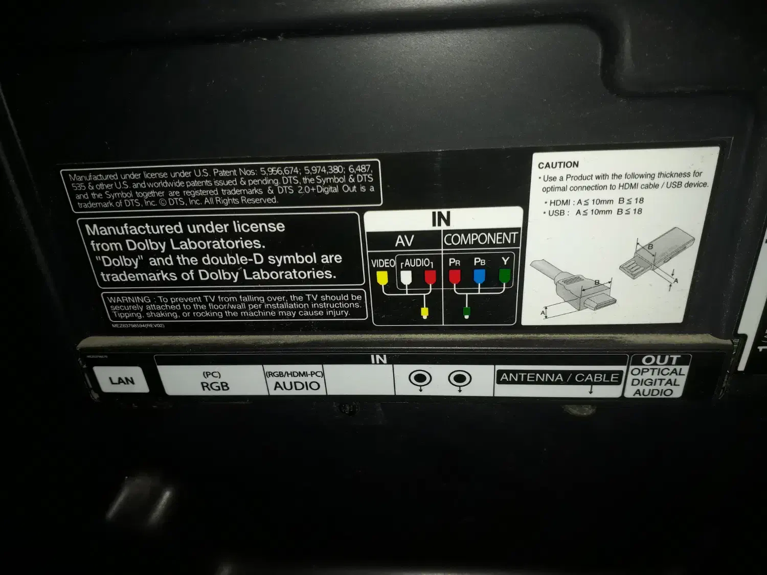 تلویزیون ال جی ۴۳ اینچ سه بعدی کاملا سالم|تلویزیون و پروژکتور|ری, حمزهآباد|دیوار