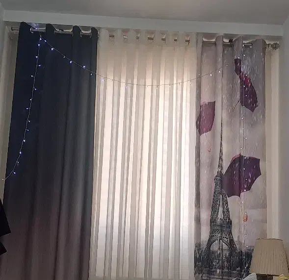 دو عدد کناره چاپی برج ایفل|پرده، رانر، رومیزی|پرند, فاز ۱|دیوار