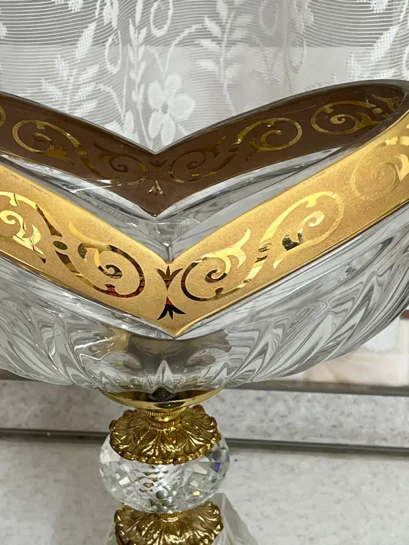 دوعدد شکلات خوری طلاکوب کریستال|ظروف سرو و پذیرایی|تهران, سردارجنگل|دیوار