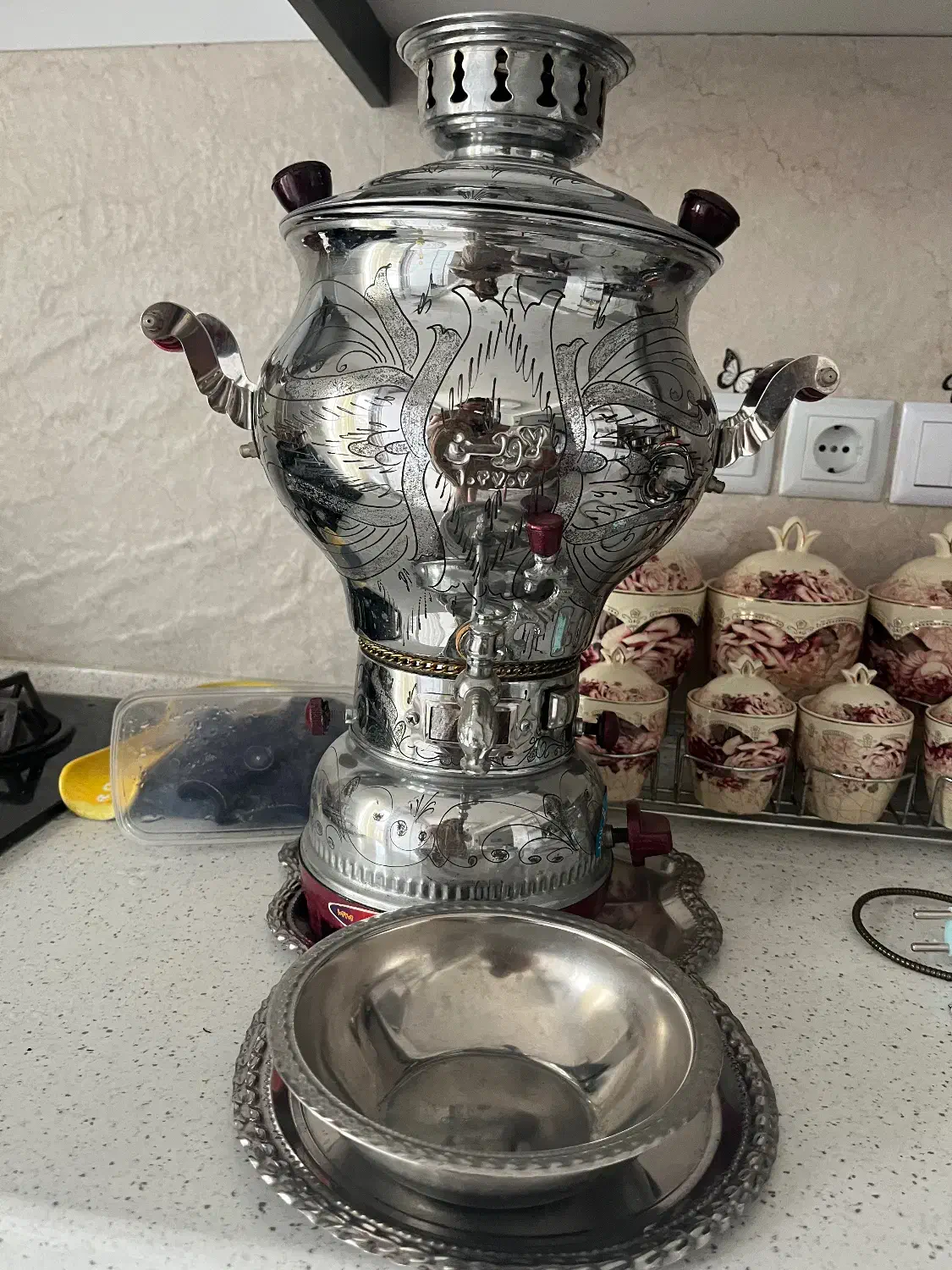 سماور گازی ۷لیتری|سماور، چای‌ساز، قهوه‌ساز|رشت, کوی غلام نیا|دیوار