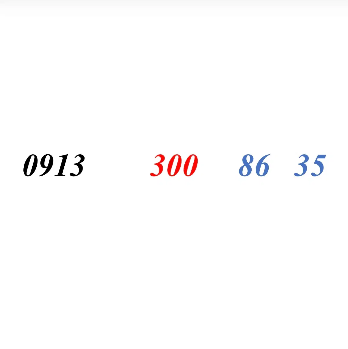 0913.300.86.35|سیم‌کارت|اصفهان, خواجو|دیوار