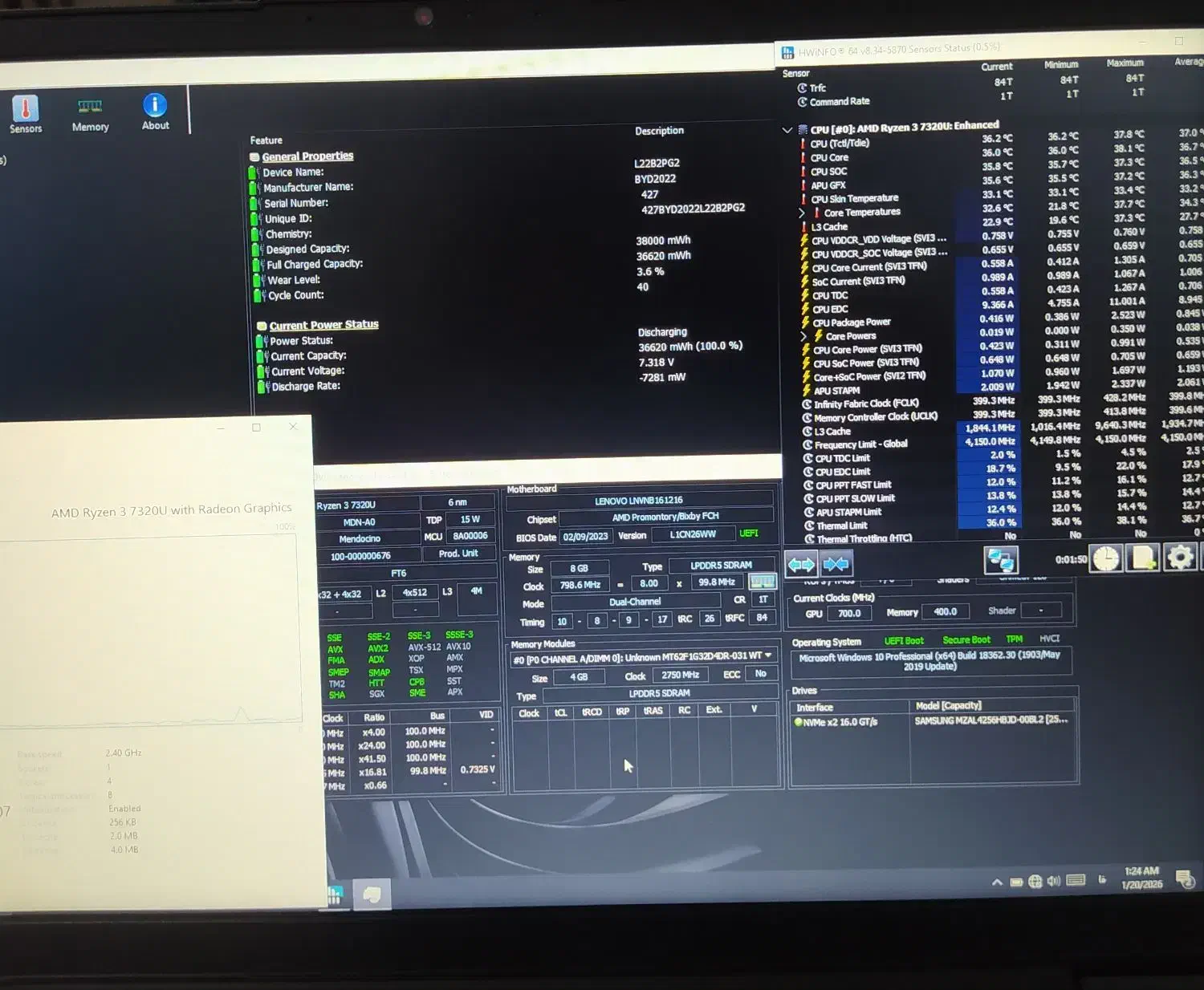 لپ‌تاپ لنوو|رایانه همراه|بیرجند, |دیوار