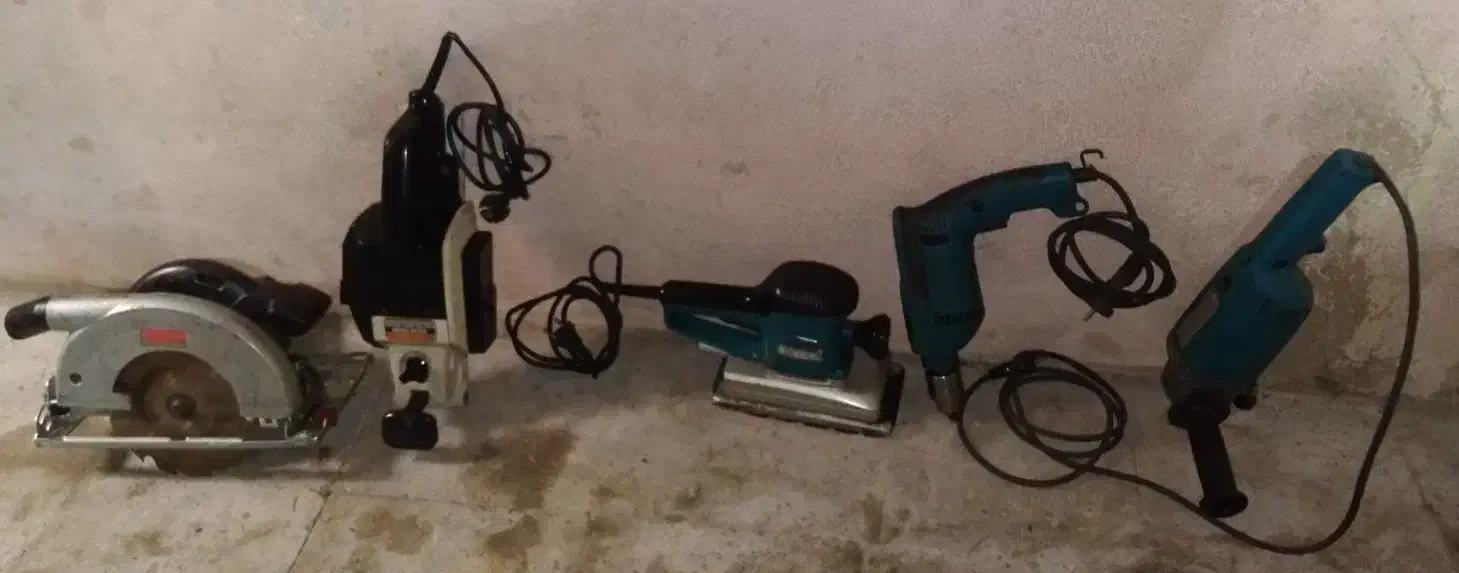 اره گردبر رنده سمباده لرزون برقی  چوب نجاری|ابزارآلات|تهران, اتابک|دیوار