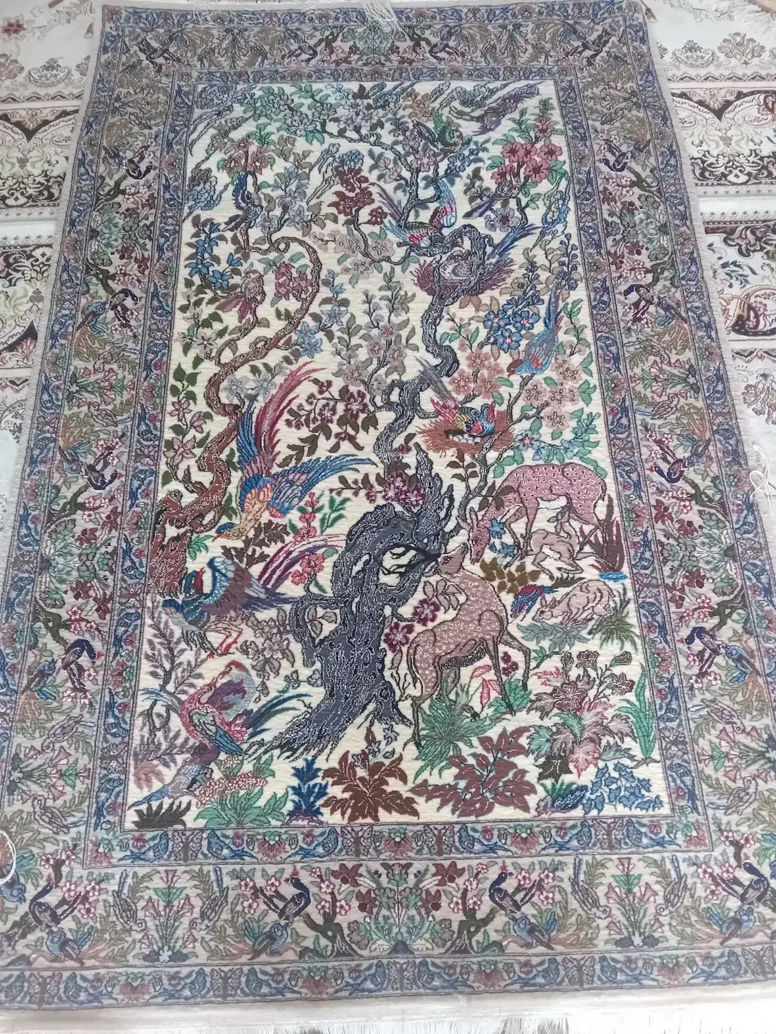 دار قالی|فرش|اصفهان, جنیران (لادان)|دیوار