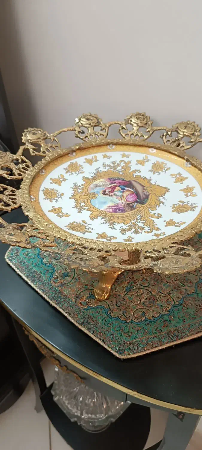 شیرینی خوری برنجی نو|ظروف سرو و پذیرایی|محمدیه-قزوین, |دیوار