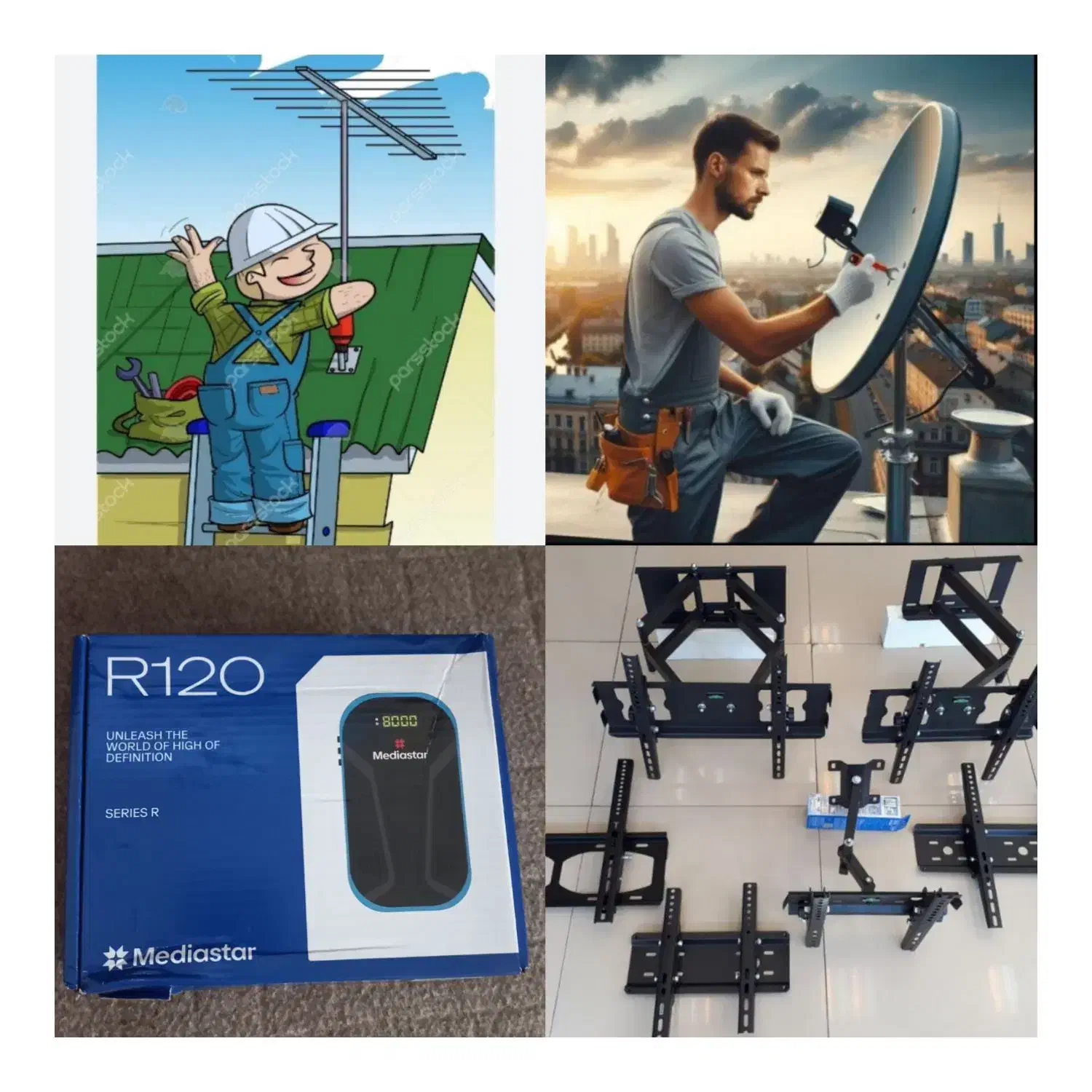 نصب انتن|خدمات پیشه و مهارت|بروجرد, |دیوار