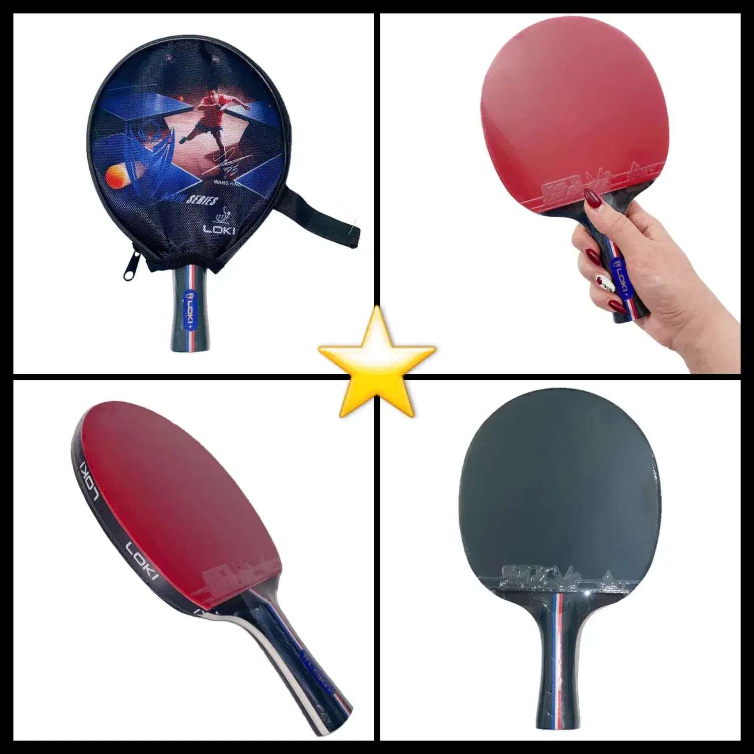 راکت پینگ پونگ لوکی۱،۲،۳ ستاره با ۳ عدد توپ هدیه|ورزشهای توپی|تهران, افسریه شمالی|دیوار