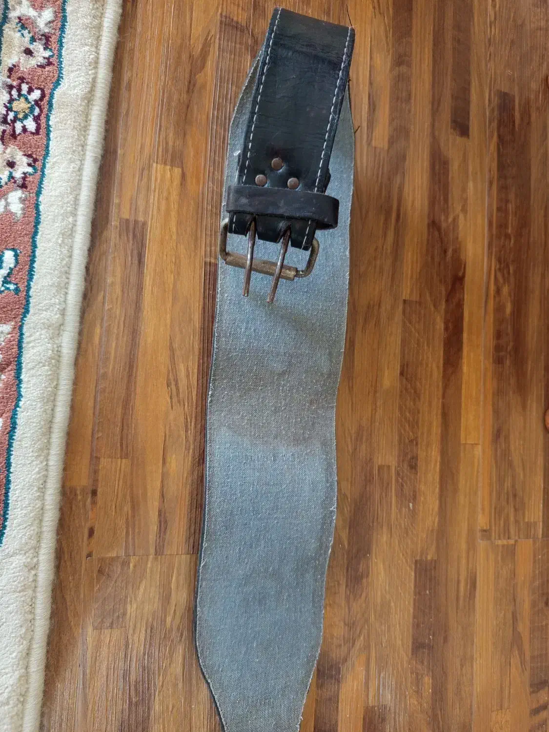 کمربند چرم  پهن پاور لیفتینگ و بدن سازی|کیف، کفش، کمربند|کنارک, |دیوار