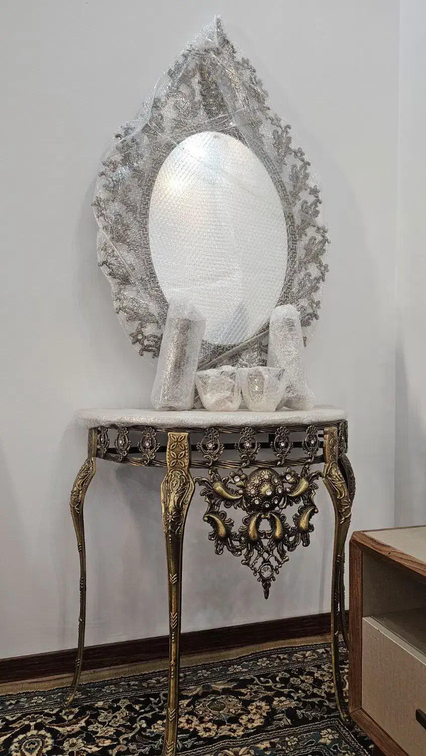 اینه کنسول صفحه سنگ مرمر|بوفه، ویترین، کنسول|تهران, وحیدیه|دیوار