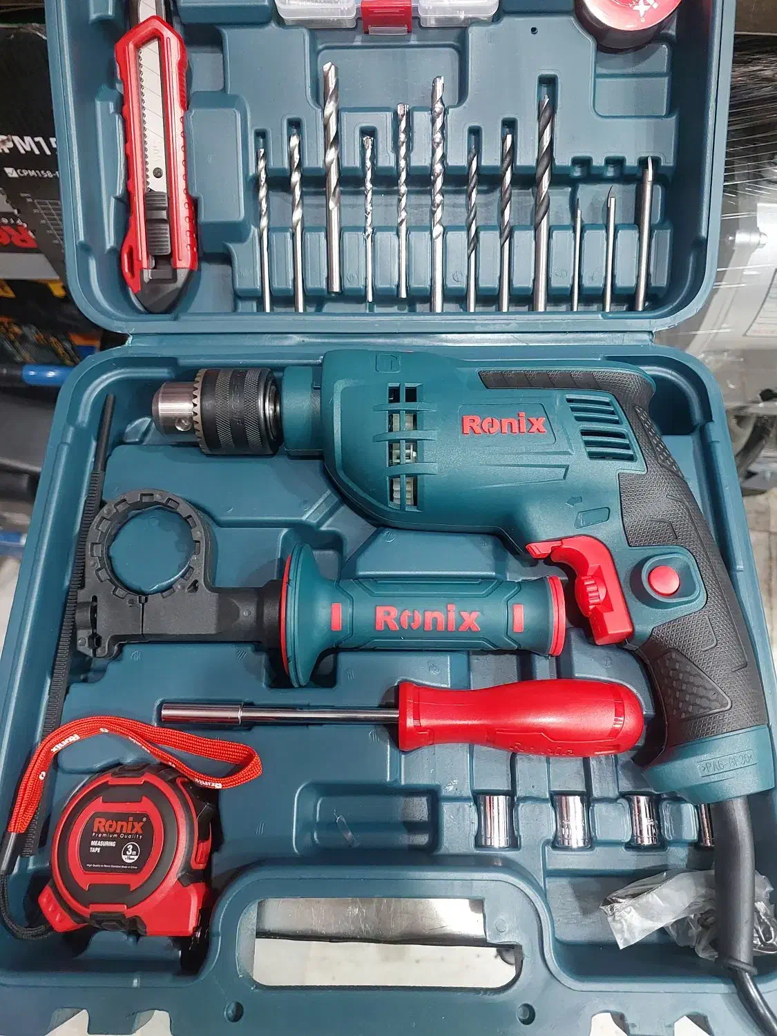 دریل ۱۳ چکشی رونیکس با جعبه ابزار RS0008|ابزارآلات|شیراز, بازار|دیوار