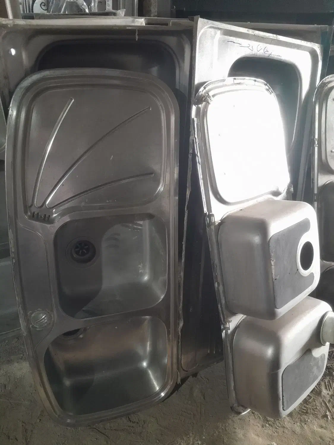 سینک دوقلو استیل اصل درحد سمساری کوهکن فلکه بسیج|حراج|زابل, |دیوار