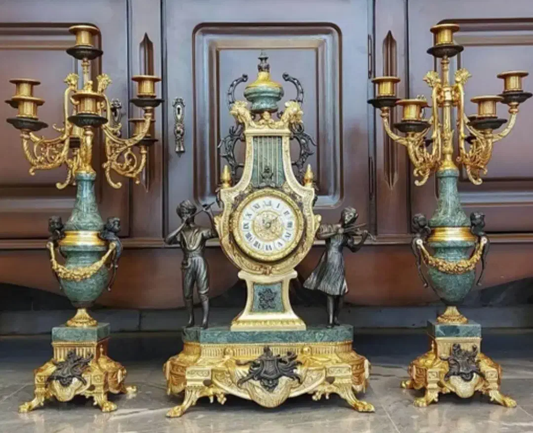 ساعت شمعدانی انتیک|ساعت دیواری و تزئینی|کرج, گوهردشت|دیوار