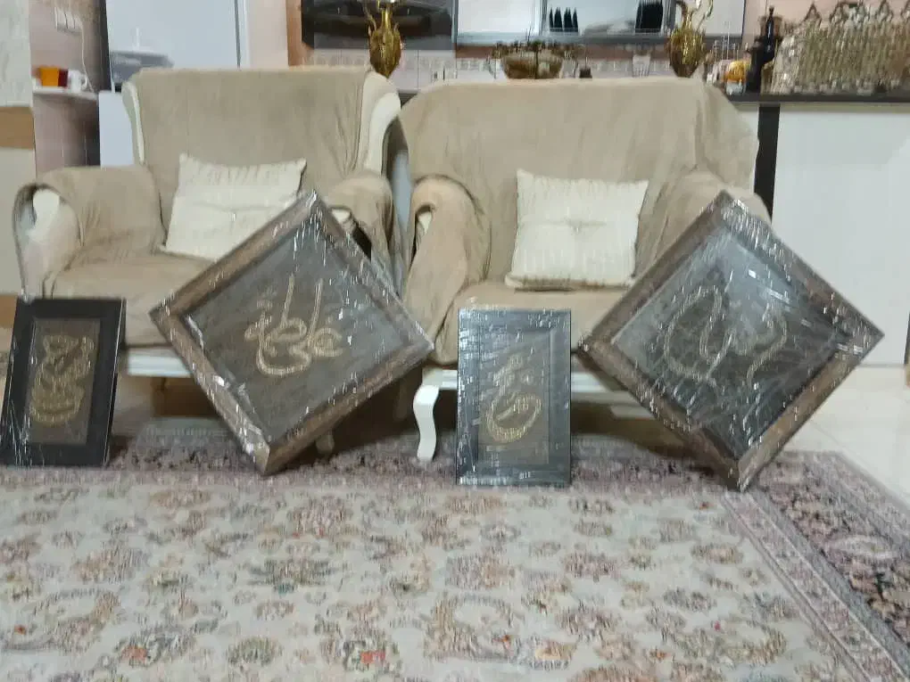 تابلو سرمه دوزی|تابلو، نقاشی، عکس|قم, شاه سید علی|دیوار