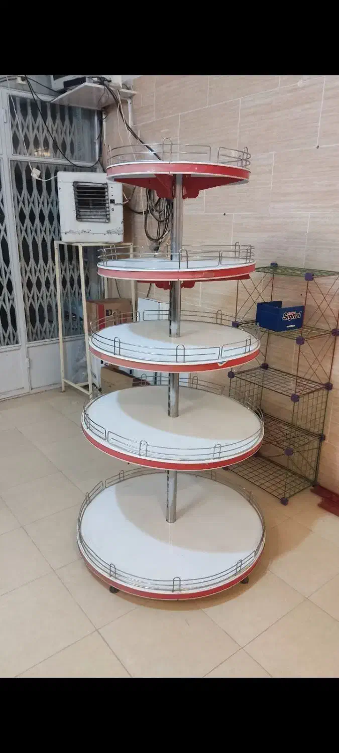 قفسه گردان ۵ طبقه|فروشگاه و مغازه|کرمان, |دیوار