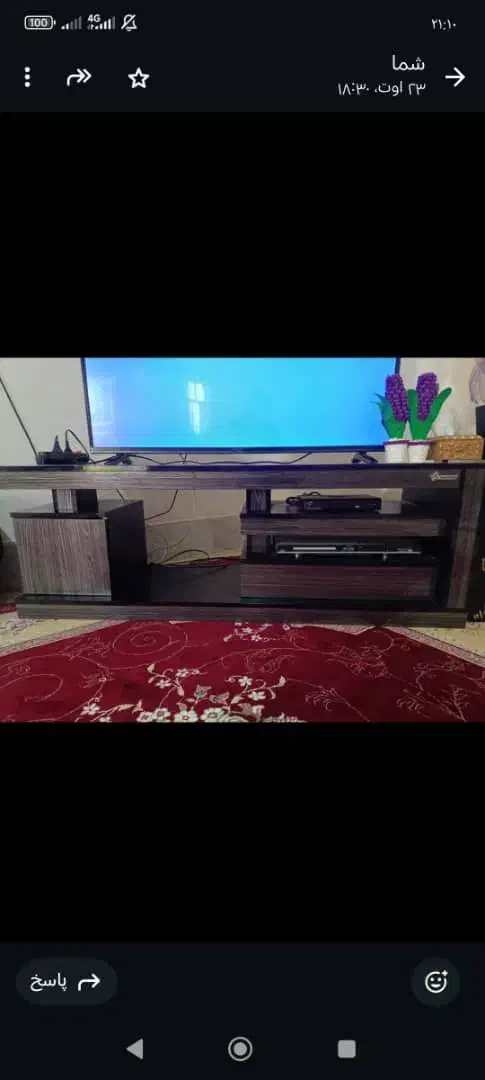 زیرتلوزیونی ام دی اف درحد نو|میز تلویزیون|الشتر, |دیوار