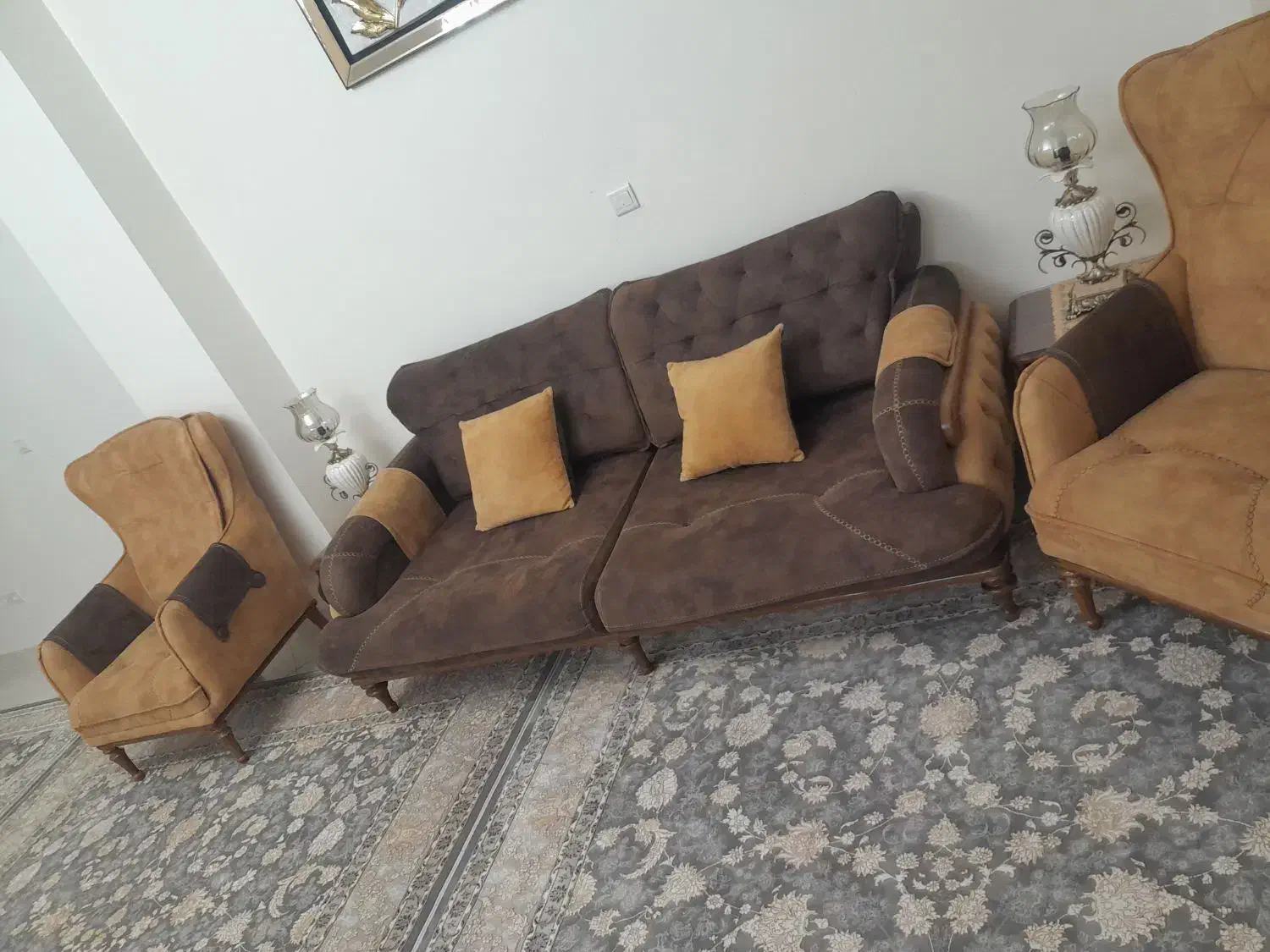 مبل راحتی  چستر ۵ نفره +ست نهار خوری ۴نفره|مبلمان خانگی و میز عسلی|تهران, خاک سفید|دیوار