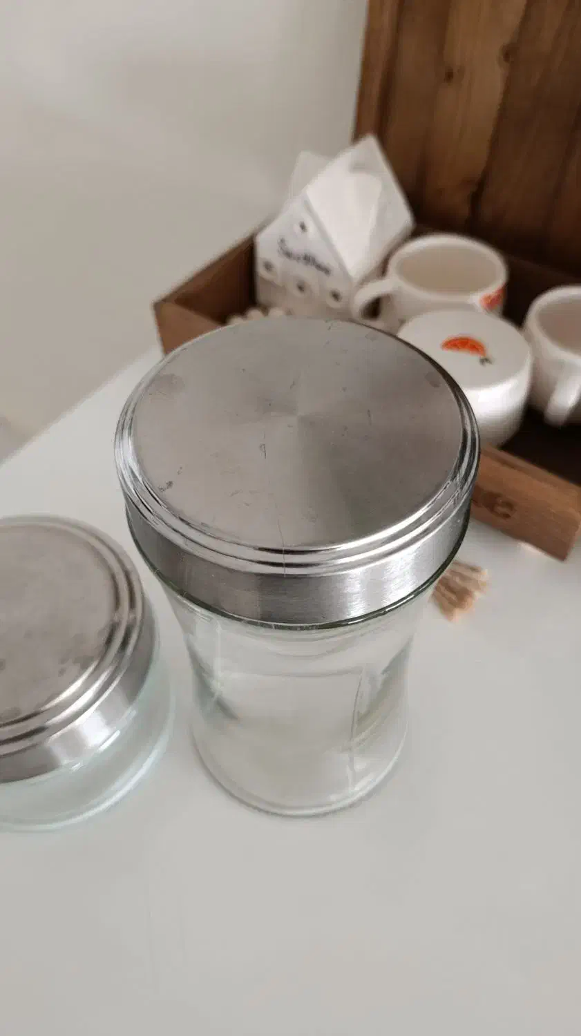 شیشه ی حبوبات با درب استیل|ظروف نگهدارنده، پلاستیکی، یک‌بارمصرف|مشهد, الهیه|دیوار