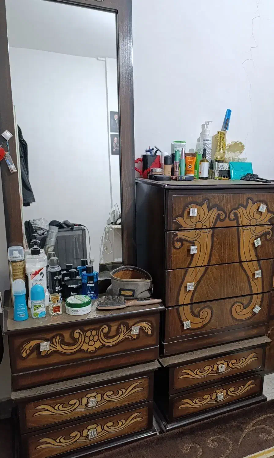 ست کامل میز آرایش واینه|تخت و سرویس خواب|منجیل, |دیوار