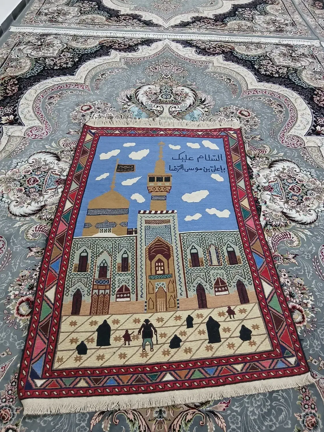 ورنی تابلو حرم رضوی|گلیم، جاجیم، گبه|آبش احمد, |دیوار