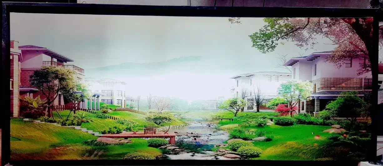 تابلو چراغ دار در حد نو|تابلو، نقاشی، عکس|بندر امام خمینی, |دیوار