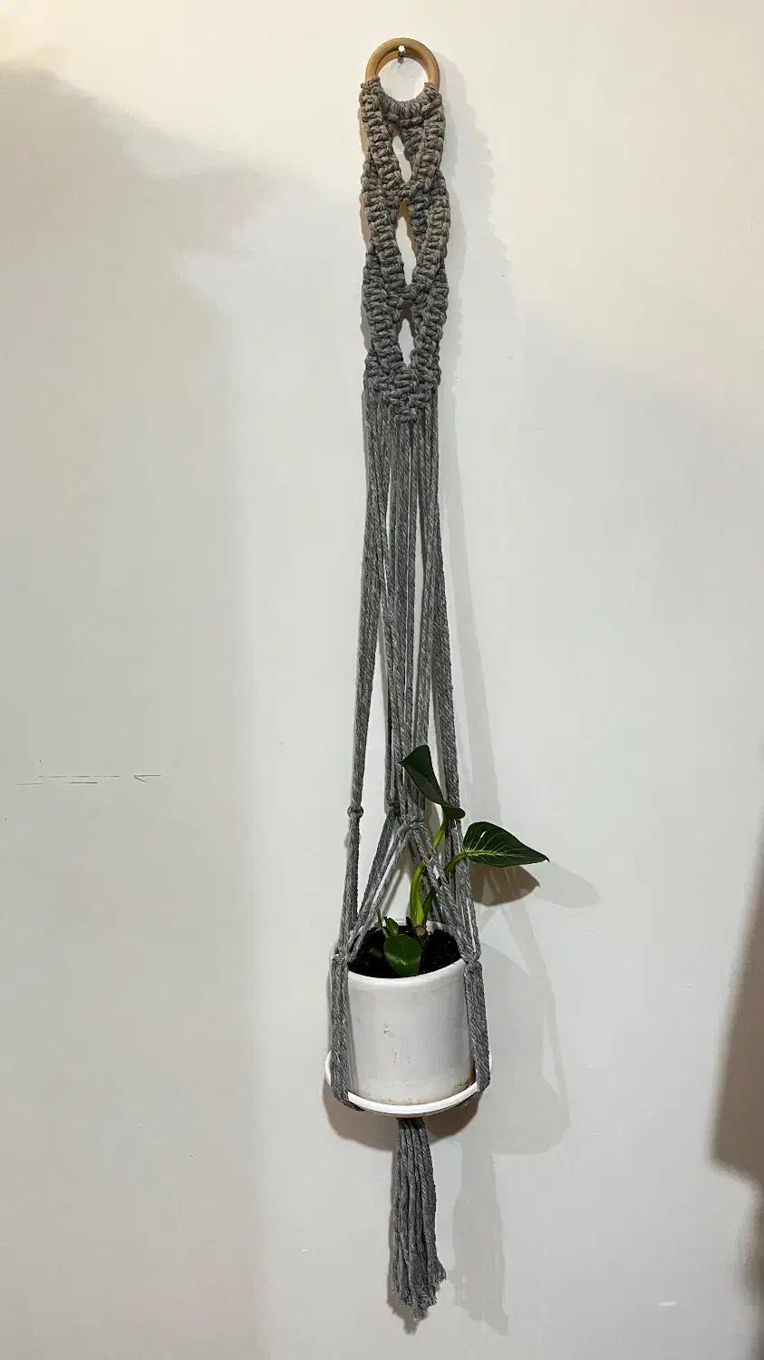 فروش آویز گلدان مکرومه دست بافت|صنایع دستی و سایر لوازم تزئینی|اهواز, پادادشهر|دیوار