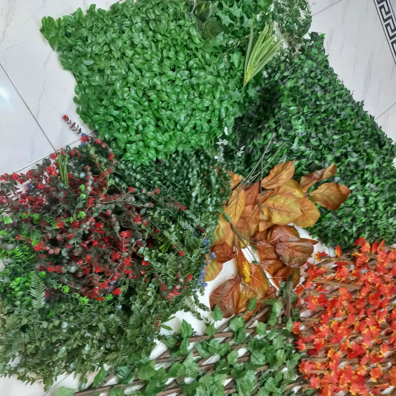 گرین وال ریسه فنس گل|گل مصنوعی|کیش, |دیوار