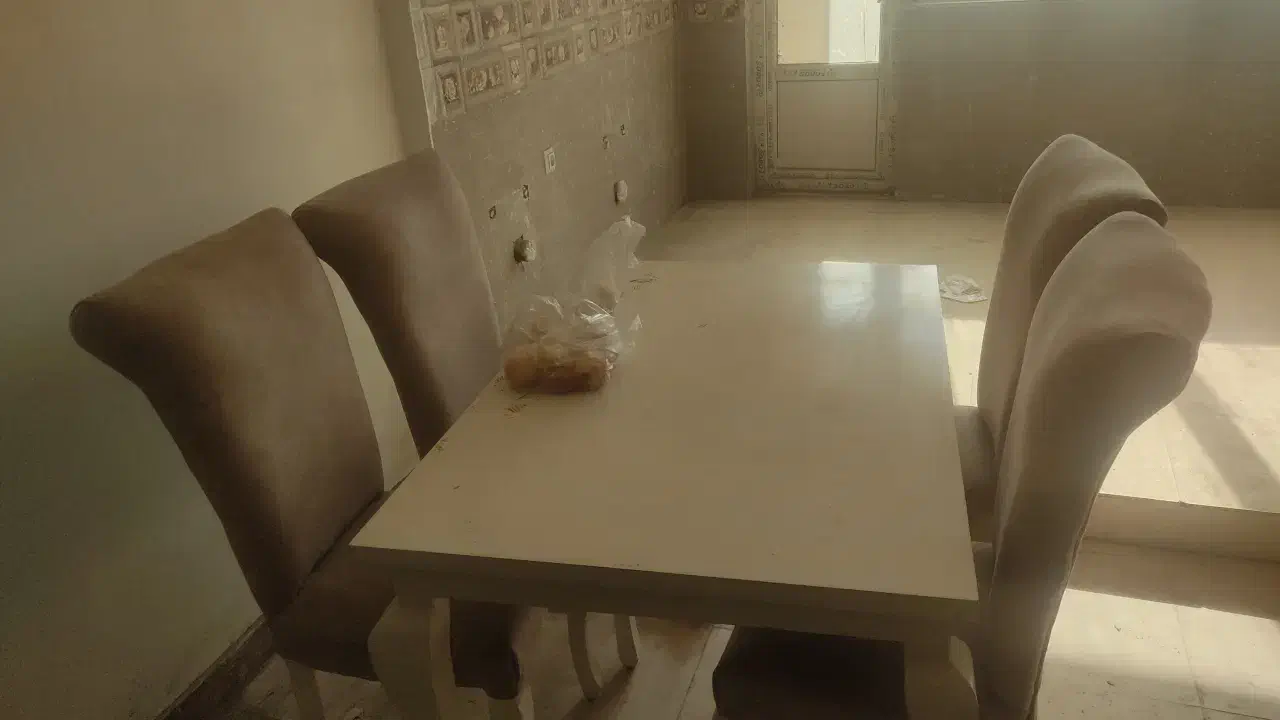 مبل ناهارخوری 4نفره|میز و صندلی غذاخوری|آفتاب, |دیوار