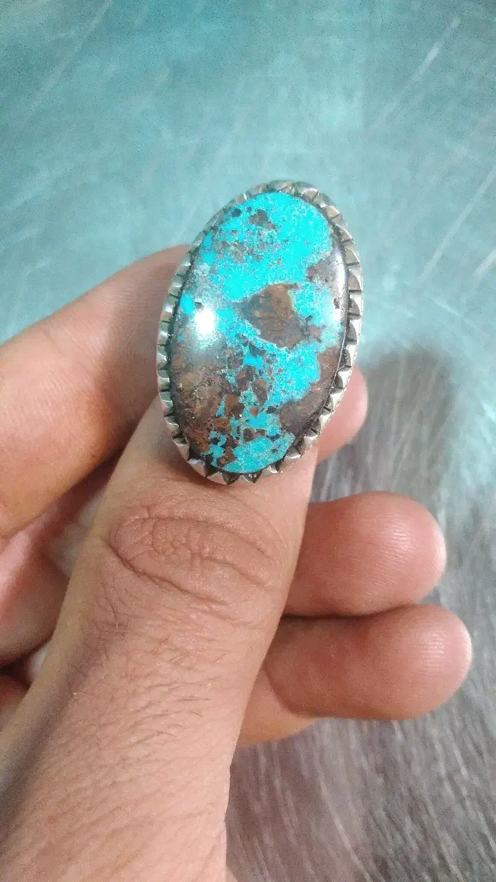 انگشتر فیروزه درجه یک|جواهرات|خرم‌آباد, |دیوار