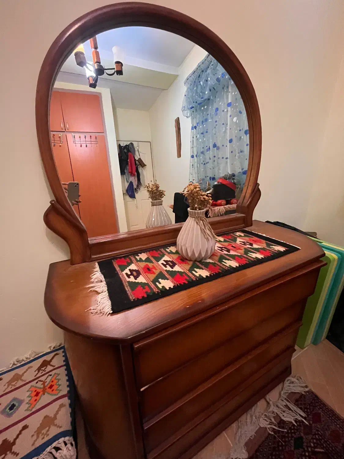 میز آرایش و آینه|جاکفشی، کمد، دراور|گرگان, |دیوار