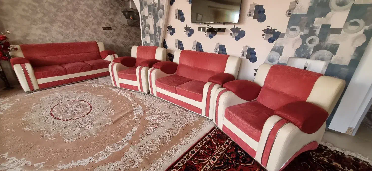 مبلمان ۷ نفره|مبلمان خانگی و میز عسلی|نجف‌آباد, شیخ آباد|دیوار