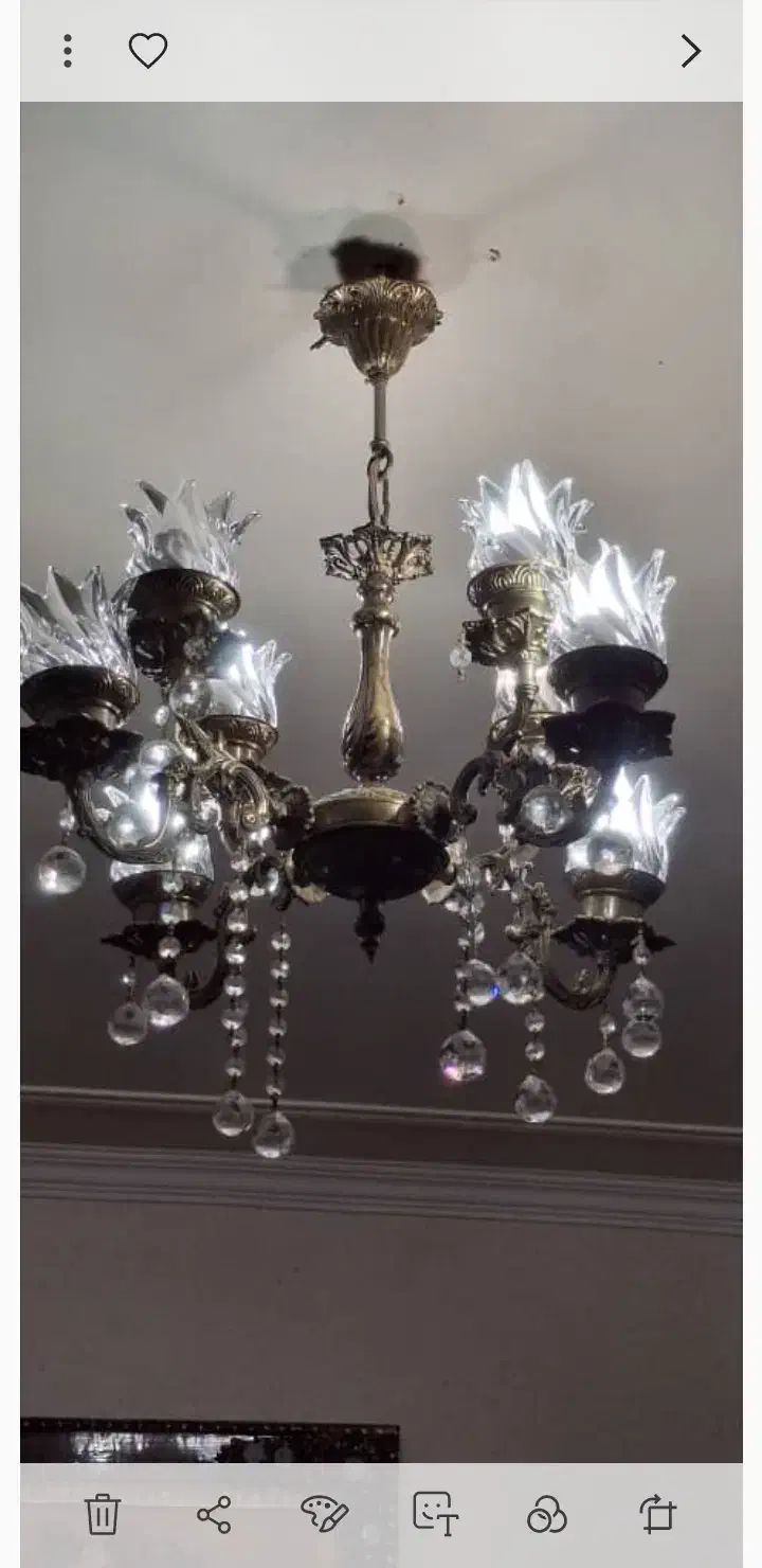 سه عددلوستر۴شاخه ۸شعله اصل برنز۱۸۰۰۰۰۰۰تومان|لوستر و چراغ آویز|تبریز, |دیوار